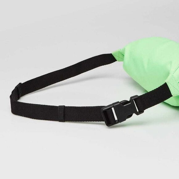 Balenciaga Verde Fluo Recycled Nylon Logo Embroidered Wheel Belt Bag - Picture 6 of 12